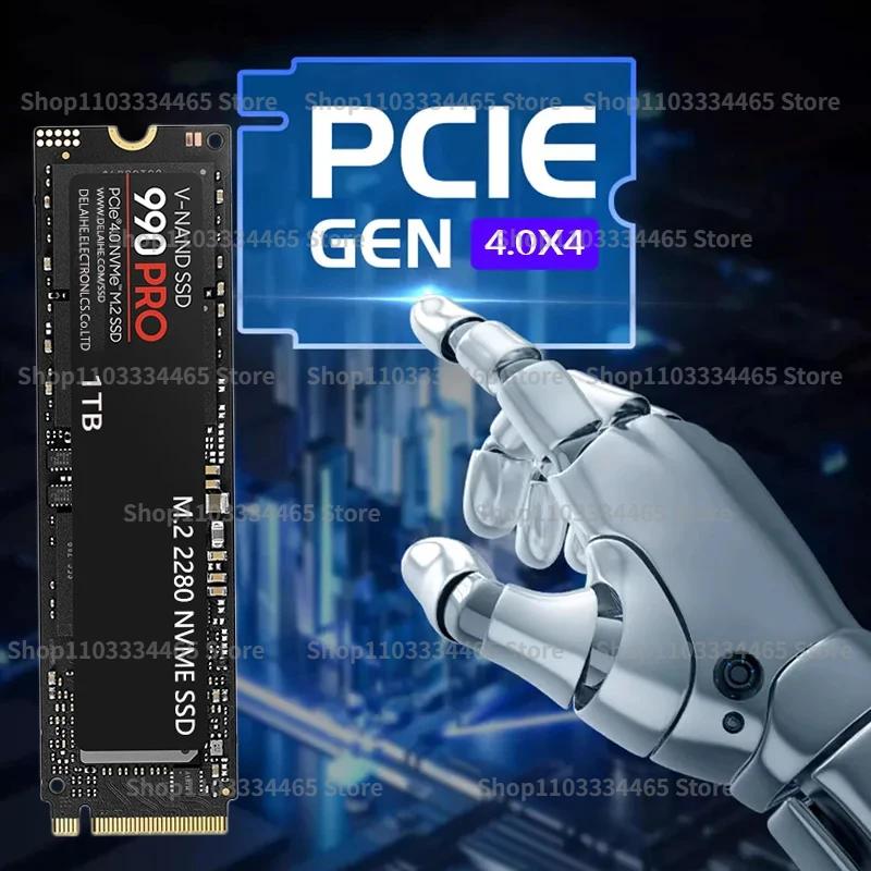  SSD 990 PRO PCIe 5.0 NVMe M.2 2280, 2TB, 1TB, 980EVO SSD, Ʈ PC ǻ PS5   ָ Ʈ ϵ ũ, 4TB